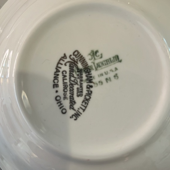 Vintage MCM Homer Laughlin Calirose set of six dessert bowls luncheon bowls USA - Picture 8 of 8